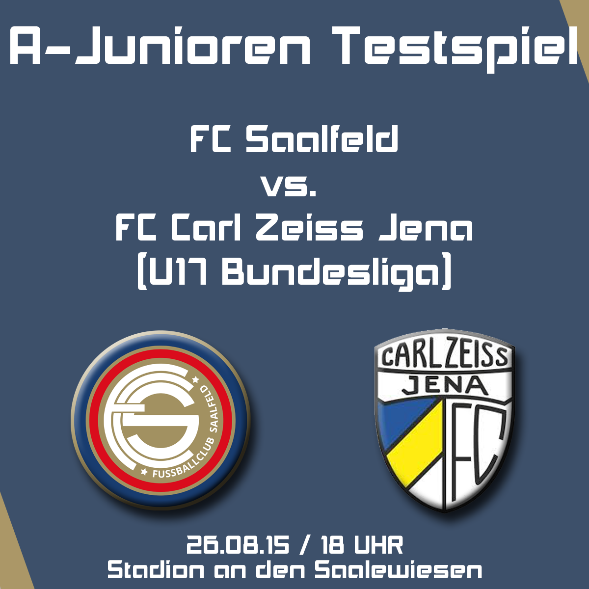 A-Junioren / Testspiel / 26.08.15 / 18 Uhr