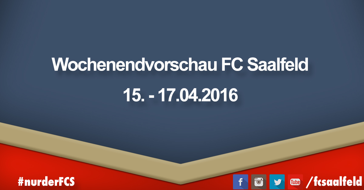 Vorschau für den 15. - 17.04.2016